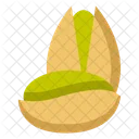 Nutty Flavor Green Nut Pistachio Ice Cream Icon