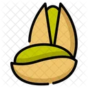 Nutty Flavor Green Nut Pistachio Ice Cream Icon