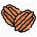 Nutty Flavor Baking Ingredient Pecan Pie Symbol