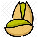 Nutty Flavor Green Nut Pistachio Ice Cream Icon