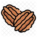 Nutty Flavor Baking Ingredient Pecan Pie Icon