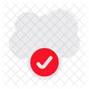 Nuvem Aprovar Confirmar Icon