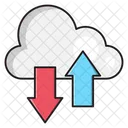 Nuvem Banco De Dados Upload Ícone