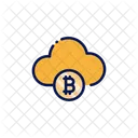 Nuvem Bitcoin Nuvem Bitcoin Ícone