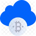 Nuvem Nuvem Bitcoin Bitcoin Ícone