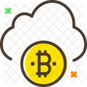 Nuvem Nuvem Bitcoin Bitcoin Ícone