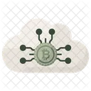 Tecnologia De Nuvem Rede Bitcoin Computacao Em Nuvem Ícone