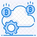 Nuvem Bitcoin Criptomoeda Em Nuvem Configuracao De Nuvem Ícone