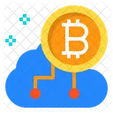 Negocios Nuvem Criptomoeda Ícone