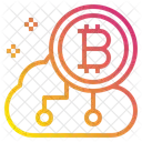Negocios Nuvem Criptomoeda Ícone