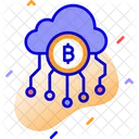 Nuvem Bitcoin Mineracao Em Nuvem Bitcoin Rede Bitcoin Ícone