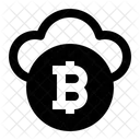 Nuvem Bitcoin Bitcoin Nuvem Ícone