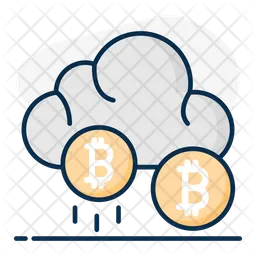 Nuvem bitcoin  Ícone