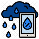 Smartphone Nuvem Chuva Icon