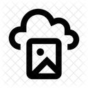 Nuvem de armazenamento de imagens  Ícone