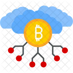 Nuvem de bitcoin  Ícone