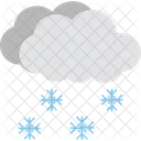 Nuvem de floco de neve  Ícone