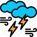 Nuvem De Trovoada Nuvem De Tempestade Cumulonimbus Ícone