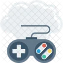 Nuvem E Gamepad Cloudgame Nuvem Com Controle De Jogo Ícone