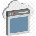 Nuvem Seta Para Frente Computacao Em Nuvem Ícone