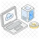Nuvem Privada Servidor Em Nuvem Computacao Em Nuvem Ícone