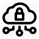 Nuvem Segura Computacao Em Nuvem Dados Ícone