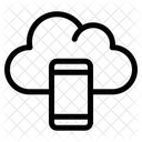 Smartphone Na Nuvem Telefone Na Nuvem Celular Na Nuvem Icon