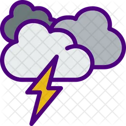 Tempestade de nuvens  Ícone