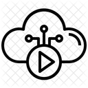 Video Na Nuvem Video Interface Do Usuario Ícone