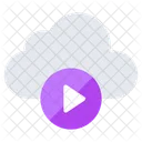 Vídeo na nuvem  Ícone