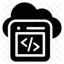 Codificacao Web Em Nuvem Programacao Em Nuvem Computacao Em Nuvem Ícone