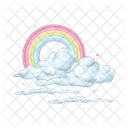 Nuvem De Arco Iris Nuvem Clima Icon