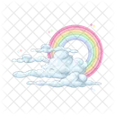 Nuvem De Arco Iris Nuvem Clima Icon