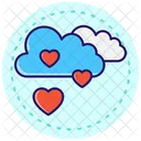 Nuvens De Amor Ícone