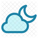 Nuvens e lua  Icon