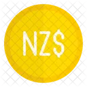 Nzd New Zeland Dollar Currency Icon