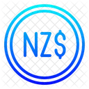 Nzd New Zeland Dollar Money Icon