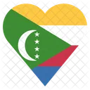 O Comores Bandeira Ícone