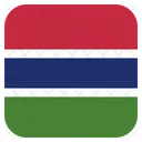 O Gambia Bandeira Ícone