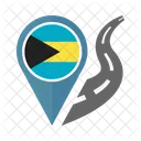 O Bahamas Bandeira Ícone