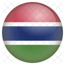 O Gambia Bandeira Ícone