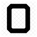 O Alphabet Letter Icon