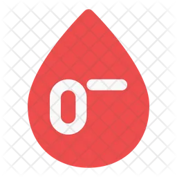 O negative blood  Icon
