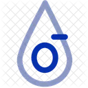 O Negative Blood Type Icon