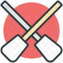 Oars Paddles Boat Icon