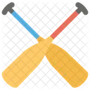 Oars Boat Paddle Rower Icon