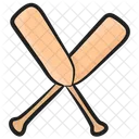 Oars Rowing Boat Paddles Icon