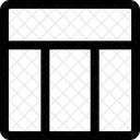 Layout Oben In Der Mitte Symbol