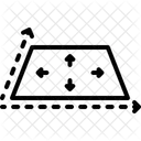Oberflache Dimension Grosse Symbol