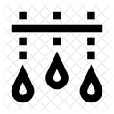 Oberflache Benetzt Feuchtigkeit Symbol